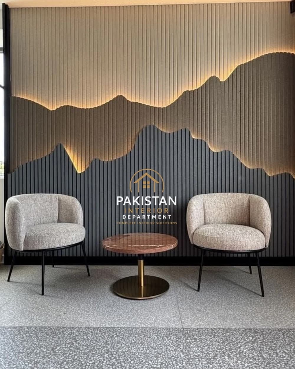 3D Wall Design by Pakistan Interior, Faisalabad